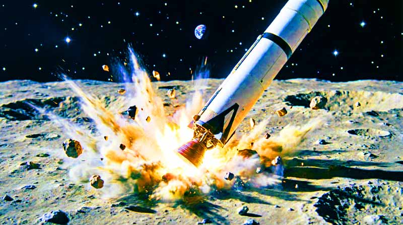 Ракета SpaceX врезалась в Луну